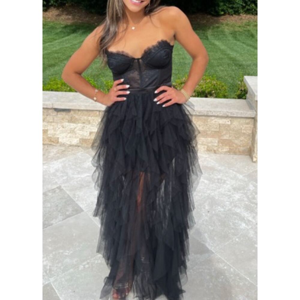 For Love & Lemons X REVOLVE Bustier Gown in Black - Picture 10 of 10